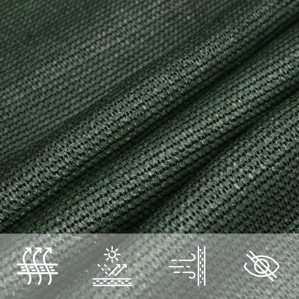 Voile d'ombrage 160 g/m² Vert foncé 2,5x4 m PEHD