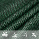 Voile d'ombrage 160 g/m² Vert foncé 2,5x4 m PEHD