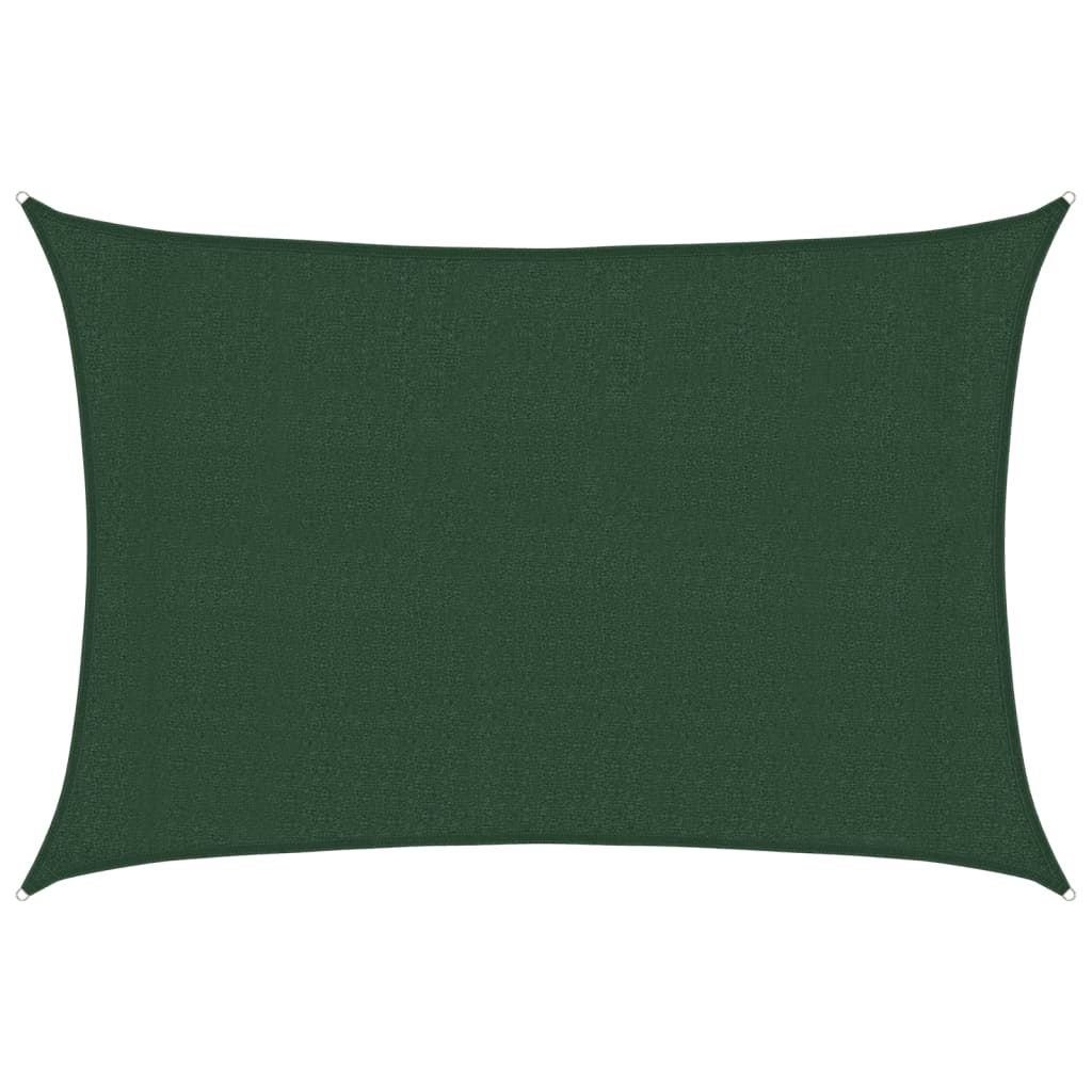 Voile d'ombrage 160 g/m² Vert foncé 3x4,5 m PEHD