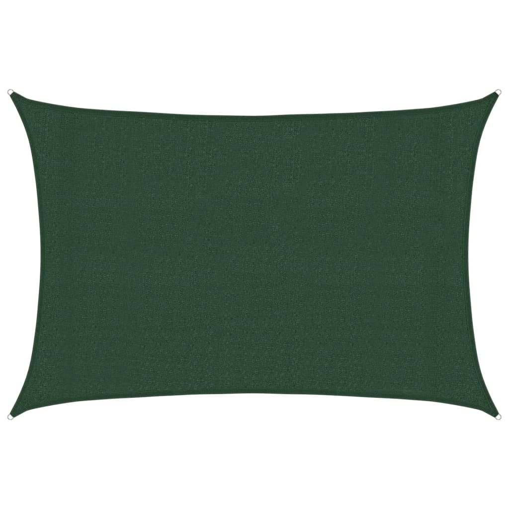 Voile d'ombrage 160 g/m² Vert foncé 3x5 m PEHD