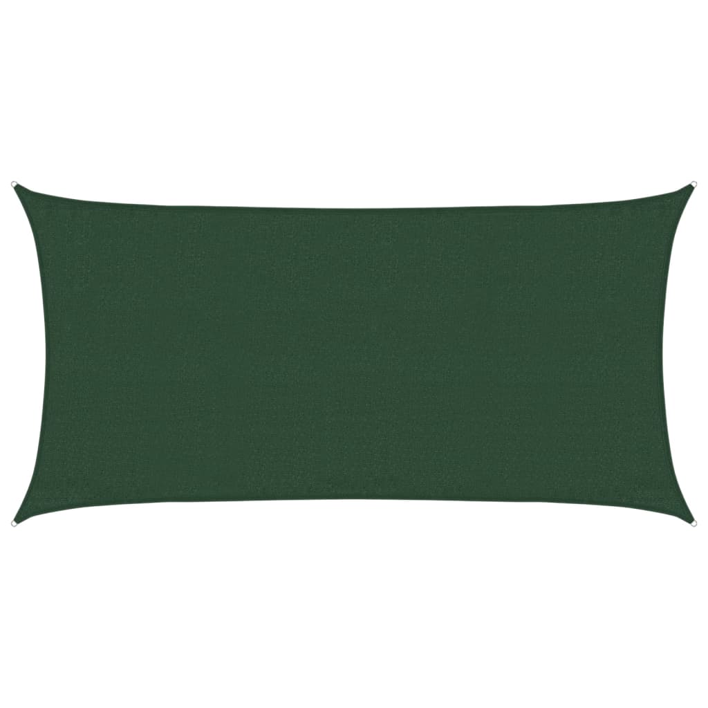 Voile d'ombrage 160 g/m² Vert foncé 3x6 m PEHD