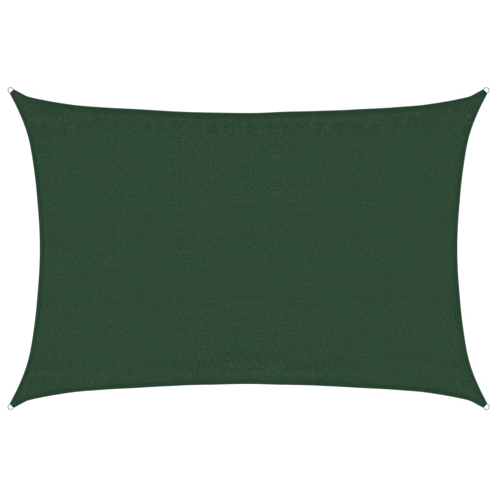 Voile d'ombrage 160 g/m² Vert foncé 3,5x4,5 m PEHD