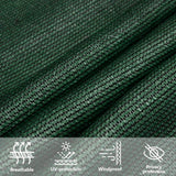 Voile d'ombrage 160 g/m² Vert foncé 3,5x4,5 m PEHD