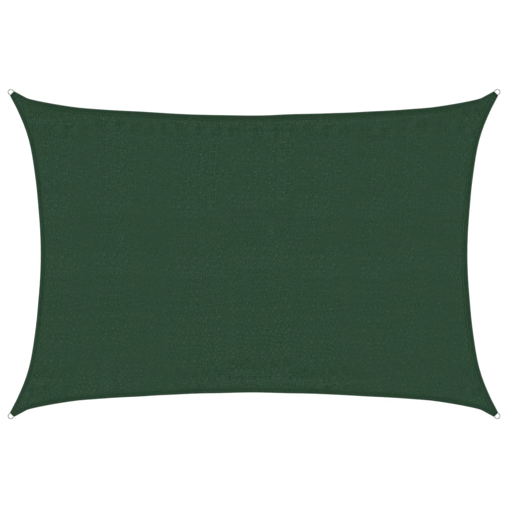 Voile d'ombrage 160 g/m² Vert foncé 3,5x5 m PEHD