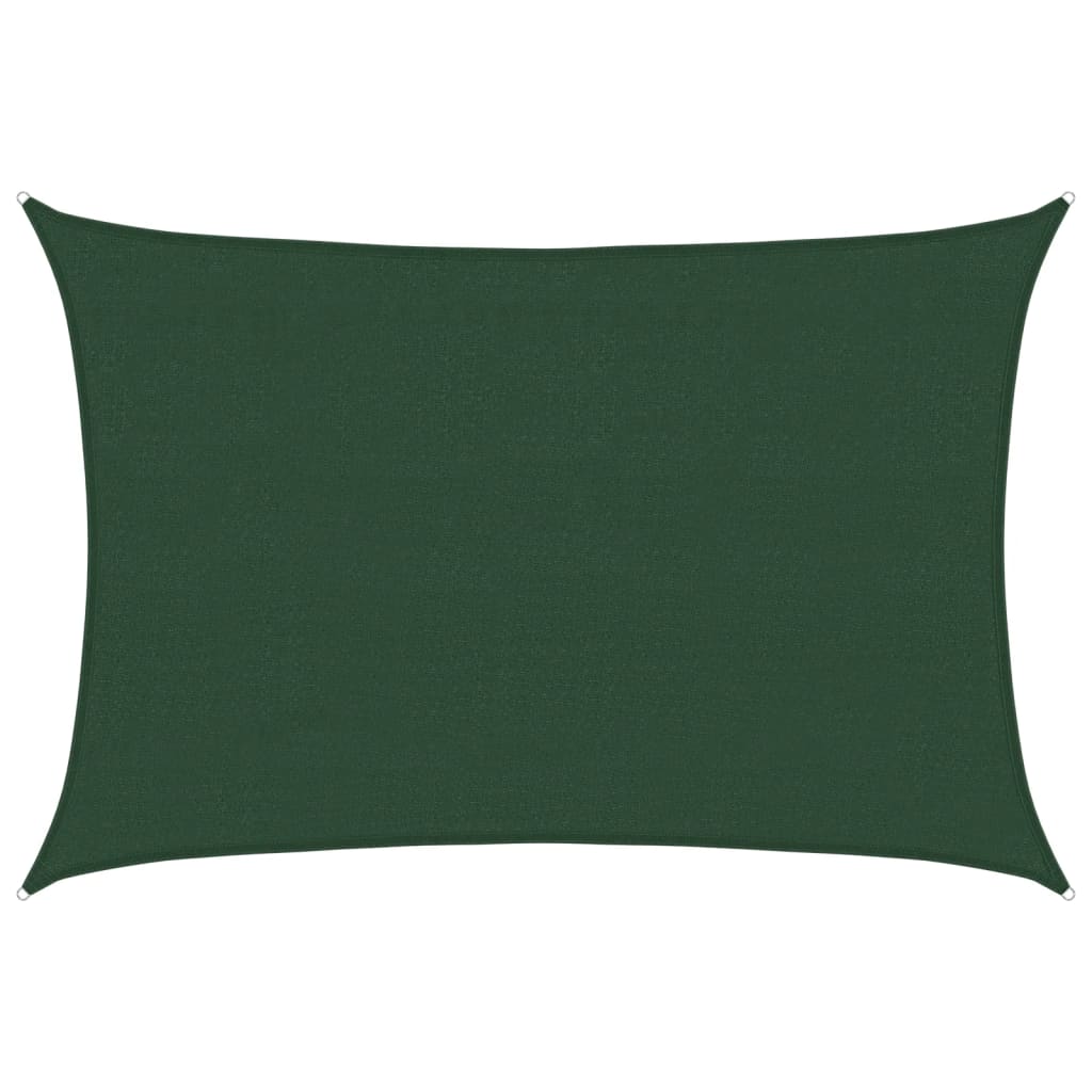 Voile d'ombrage 160 g/m² Vert foncé 4x5 m PEHD