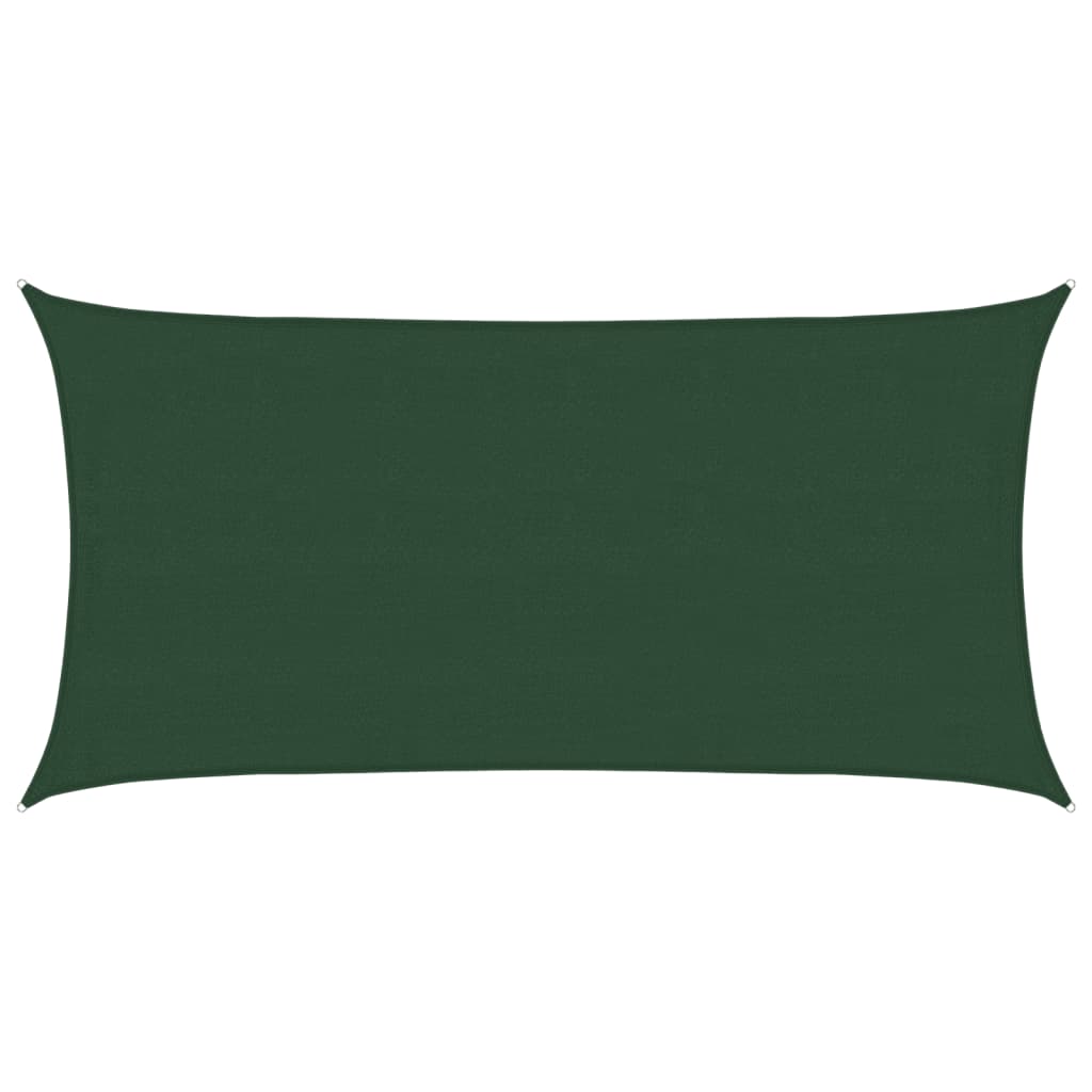 Voile d'ombrage 160 g/m² Vert foncé 4x7 m PEHD