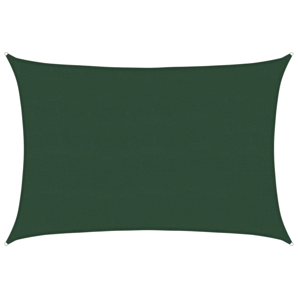 Voile d'ombrage 160 g/m² Vert foncé 5x7 m PEHD