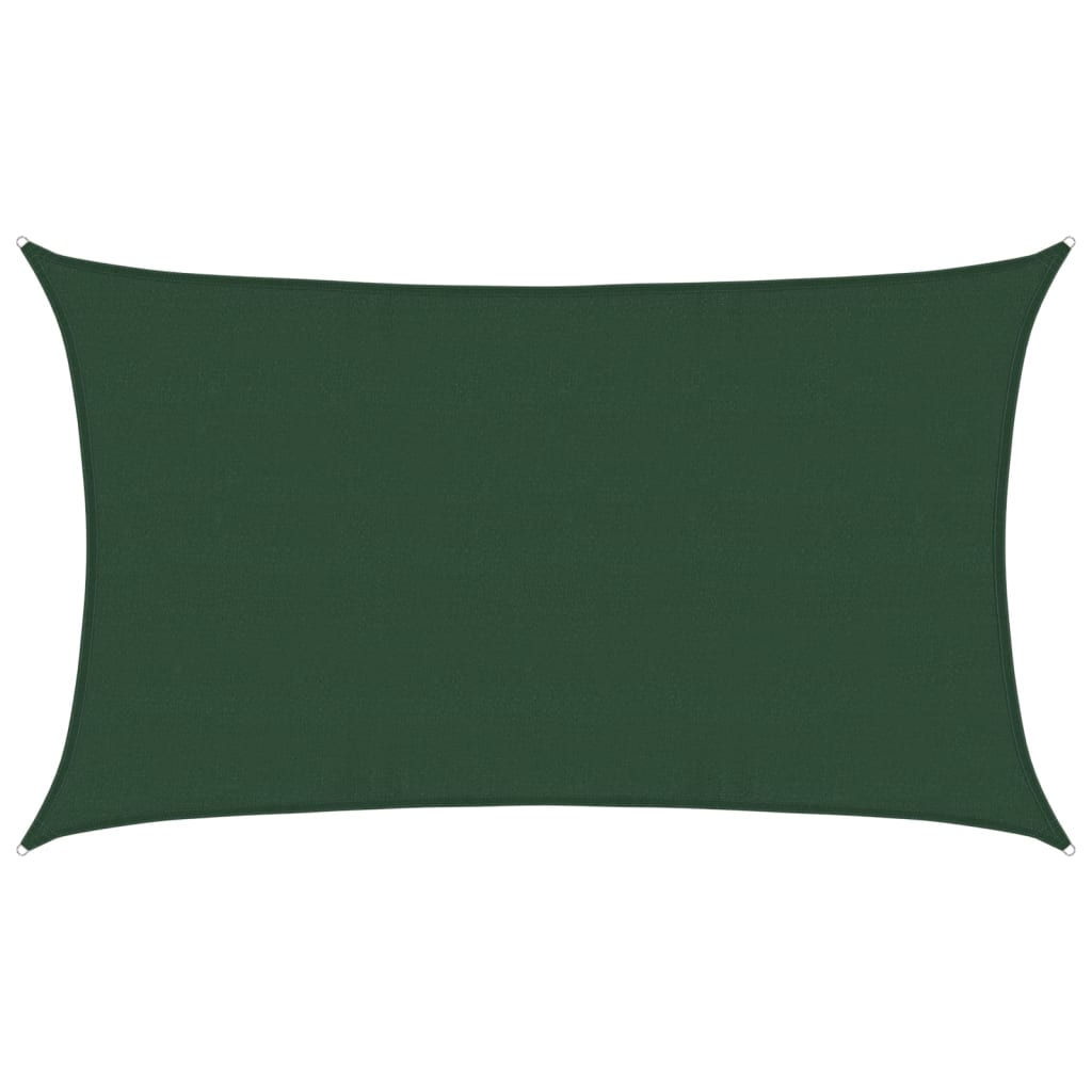 Voile d'ombrage 160 g/m² Vert foncé 5x8 m PEHD