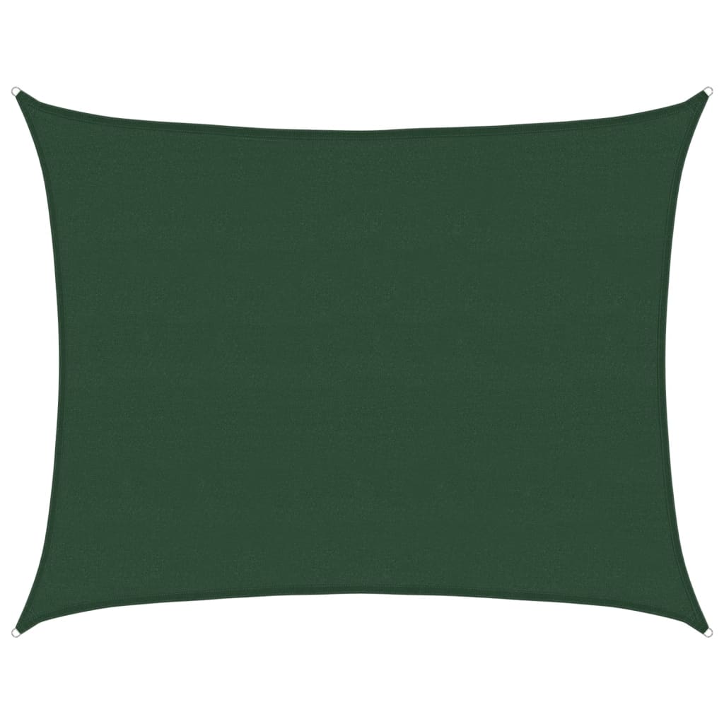 Voile d'ombrage 160 g/m² Vert foncé 6x7 m PEHD