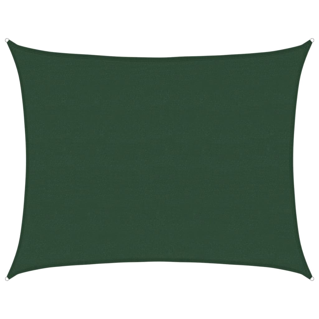 Voile d'ombrage 160 g/m² Vert foncé 6x8 m PEHD