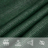 Voile d'ombrage 160 g/m² Vert foncé 3,5x3,5x4,9 m PEHD