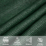 Voile d'ombrage 160 g/m² Vert foncé 4,5x4,5x4,5 m PEHD