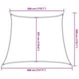 Voile d'ombrage 160 g/m² Vert foncé 3/4x3 m PEHD