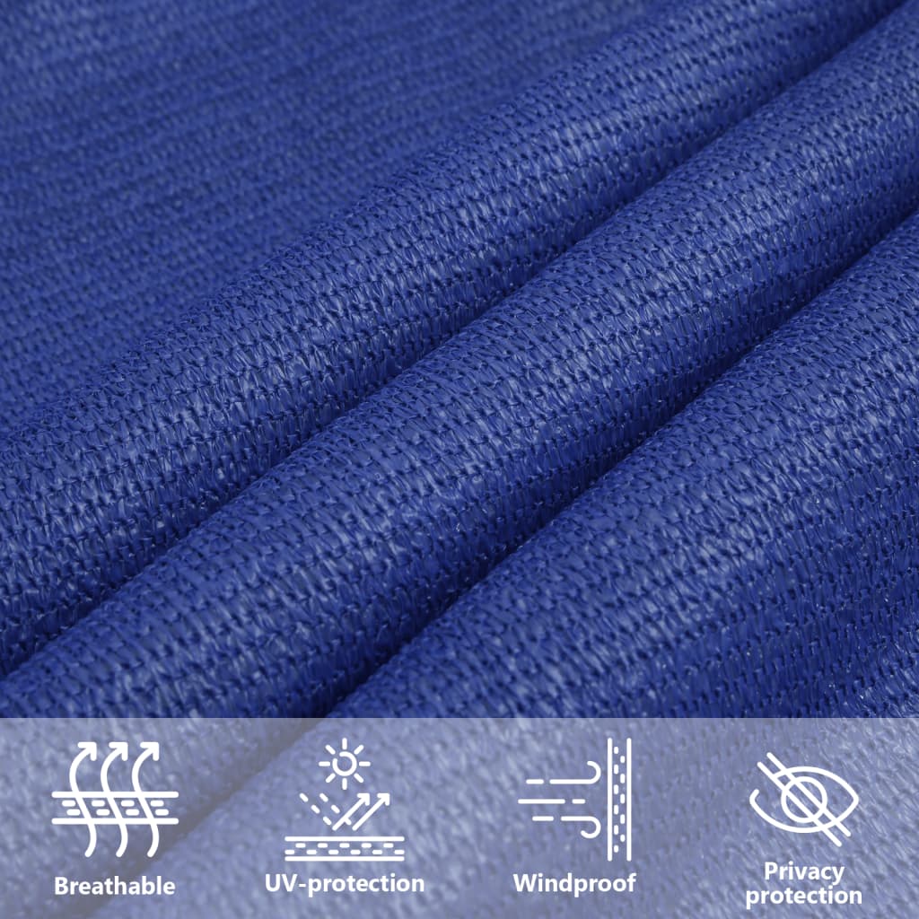 Voile d'ombrage 160 g/m² Bleu 2x2 m PEHD