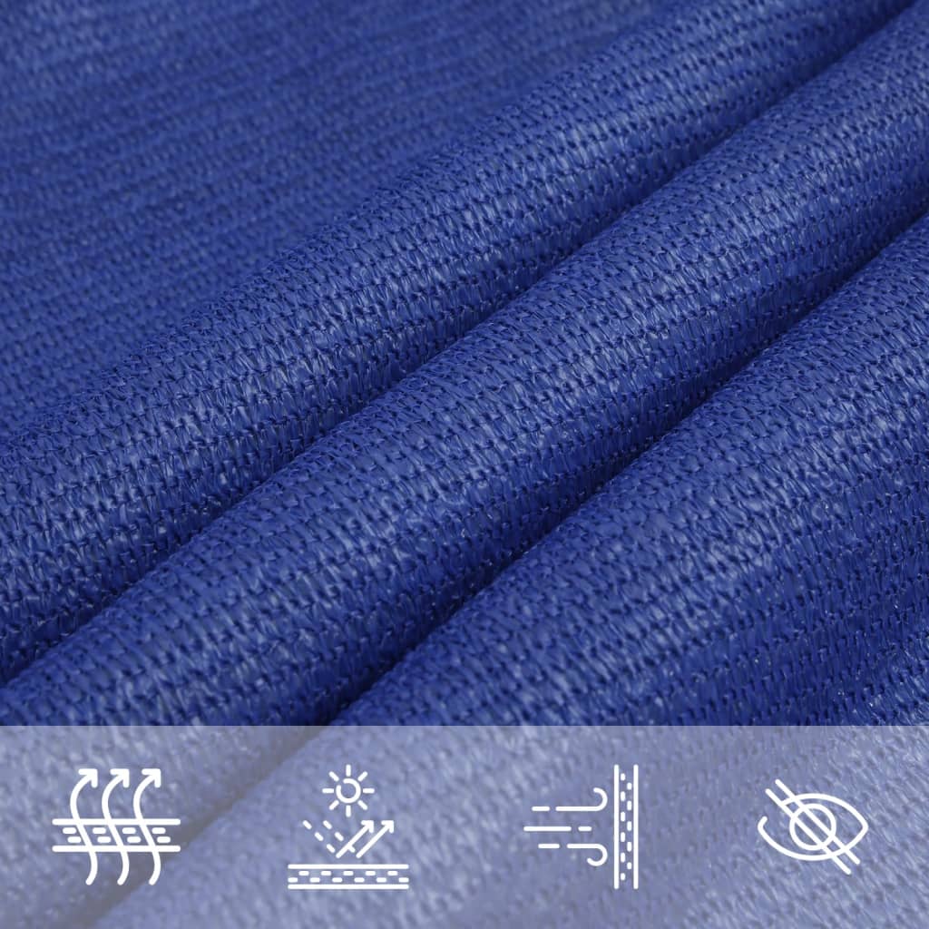 Voile d'ombrage 160 g/m² Bleu 2,5x2,5 m PEHD