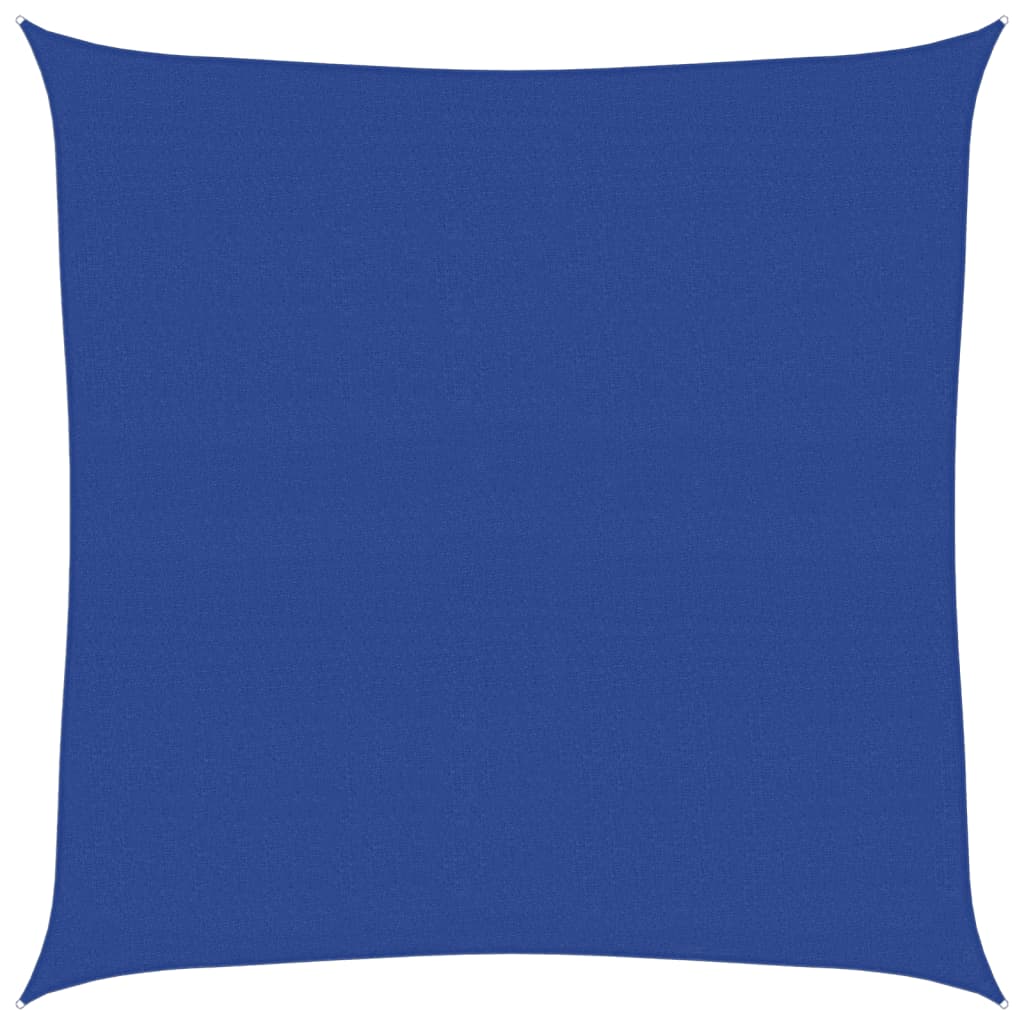 Voile d'ombrage 160 g/m² carré bleu 4x4 m PEHD