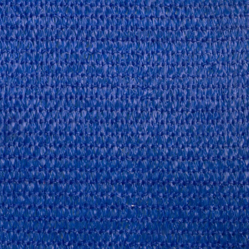 Voile d'ombrage 160 g/m² carré bleu 4x4 m PEHD