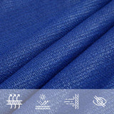 Voile d'ombrage 160 g/m² carré bleu 4,5x4,5 m PEHD