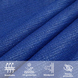 Voile d'ombrage 160 g/m² carré bleu 5x5 m PEHD