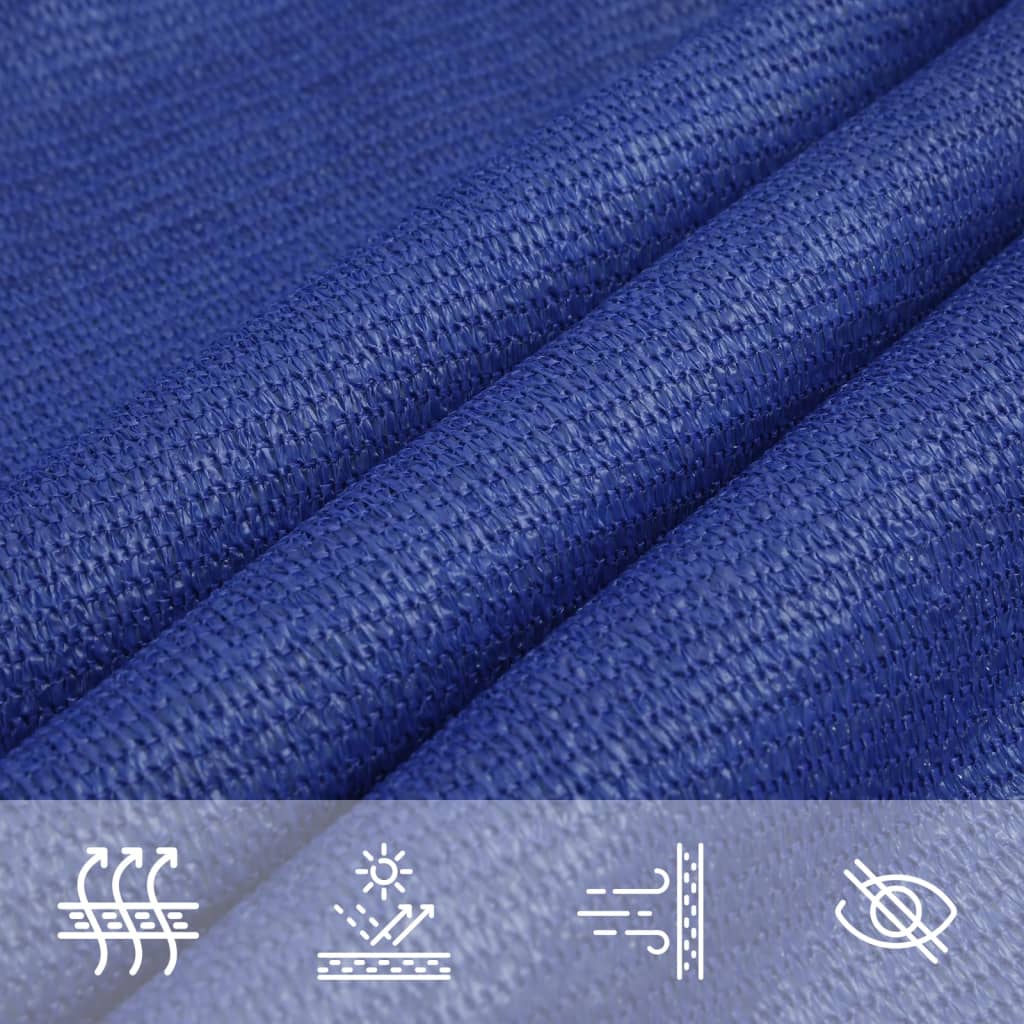 Voile d'ombrage 160 g/m² Bleu 2x5 m PEHD