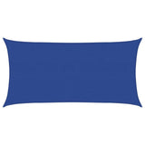 Voile d'ombrage 160 g/m² rectangulaire bleu 2,5x5 m PEHD