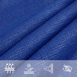 Voile d'ombrage 160 g/m² rectangulaire bleu 2,5x5 m PEHD