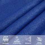 Voile d'ombrage 160 g/m² rectangulaire bleu 3x4 m PEHD