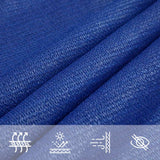 Voile d'ombrage 160 g/m² rectangulaire bleu 3x5 m PEHD