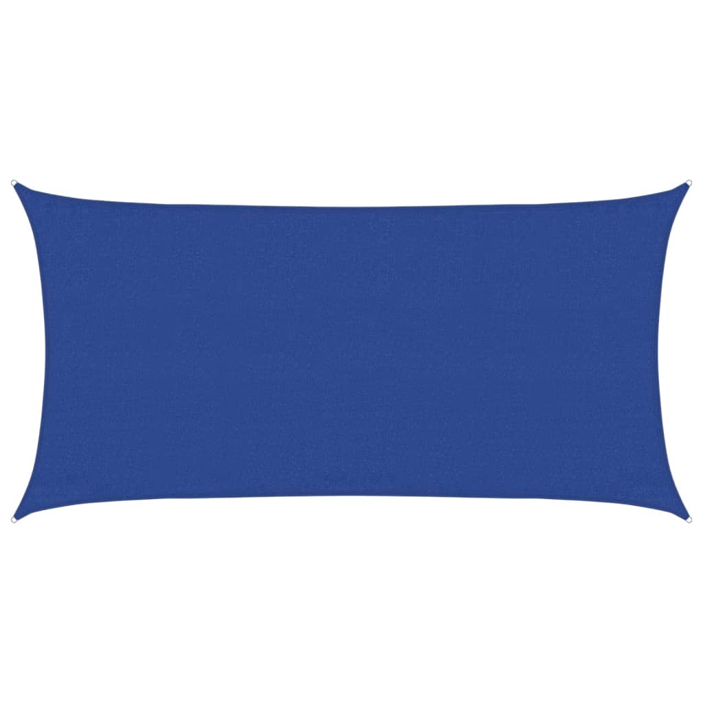 Voile d'ombrage 160 g/m² rectangulaire bleu 3x6 m PEHD