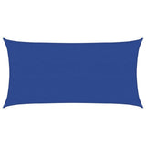 Voile d'ombrage 160 g/m² rectangulaire bleu 3x6 m PEHD