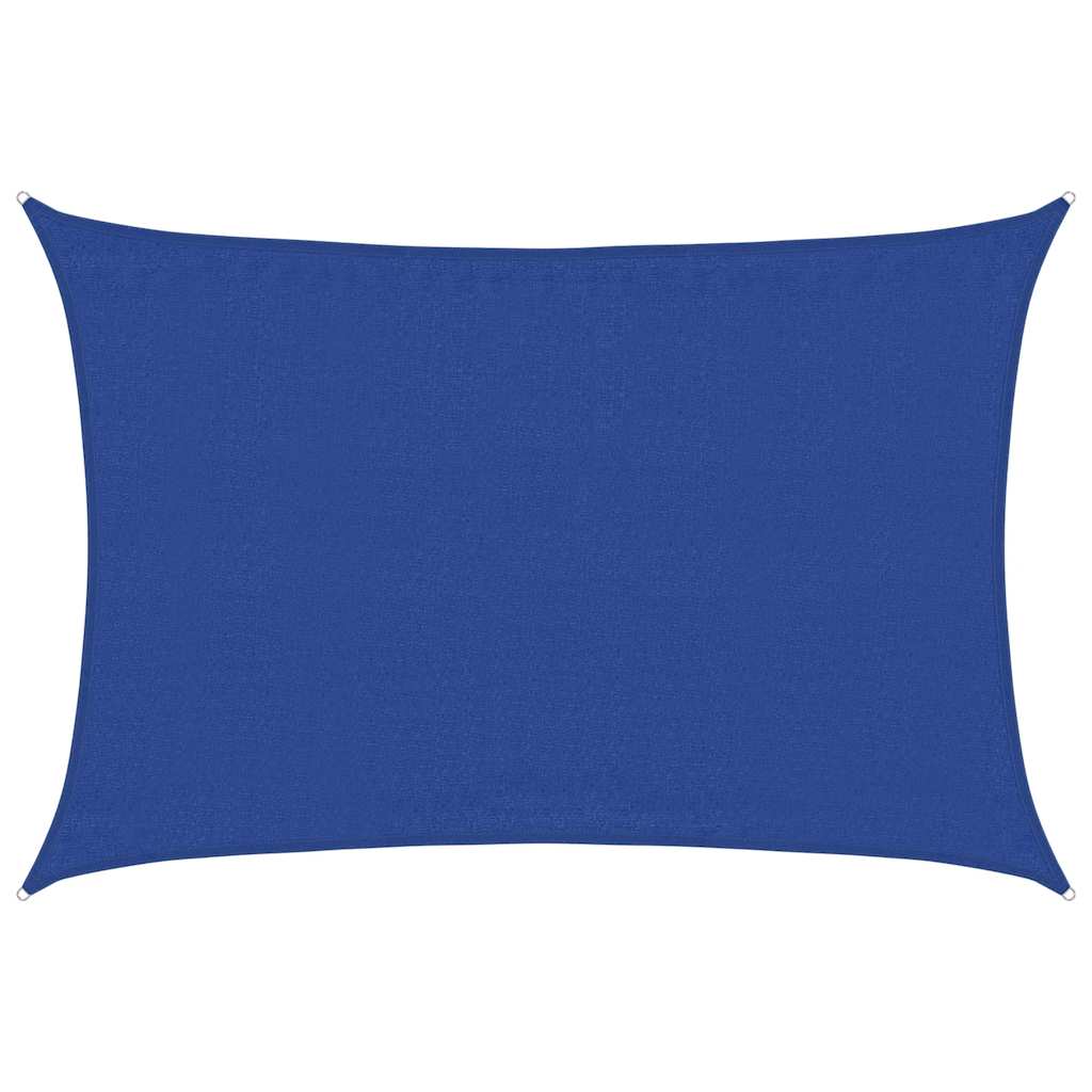 Voile d'ombrage 160g/m² rectangulaire bleu 3,5x4,5 m PEHD