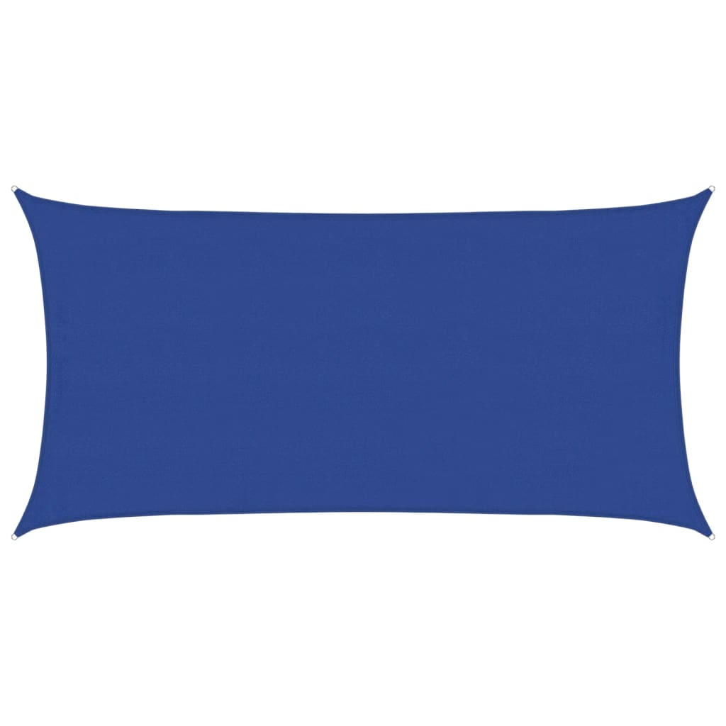 Voile d'ombrage 160 g/m² rectangulaire bleu 4x7 m PEHD