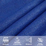 Voile d'ombrage 160 g/m² rectangulaire bleu 4x7 m PEHD