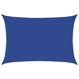 Voile d'ombrage 160 g/m² rectangulaire bleu 5x6 m PEHD