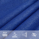 Voile d'ombrage 160 g/m² rectangulaire bleu 5x6 m PEHD