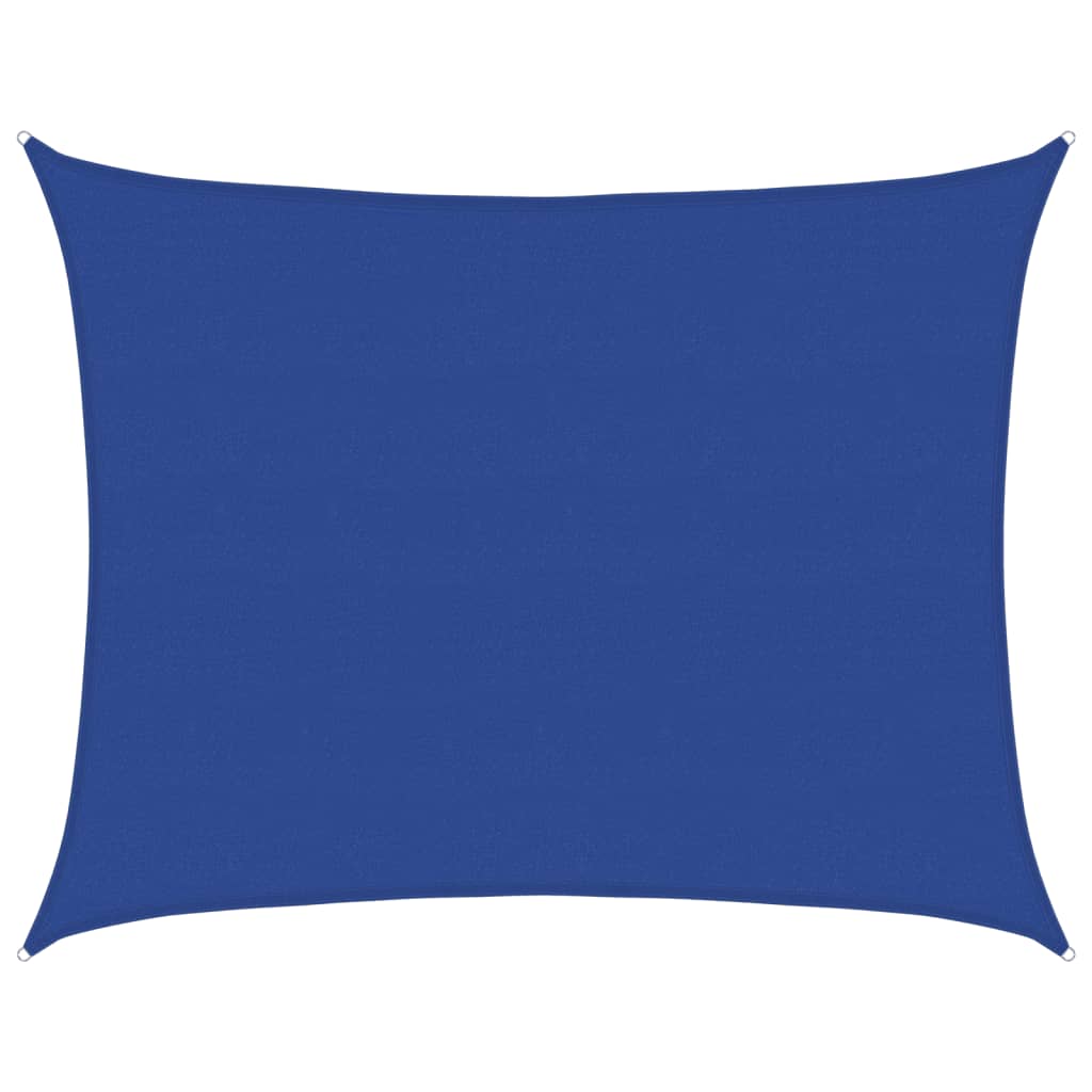 Voile d'ombrage 160 g/m² rectangulaire bleu 6x8 m PEHD