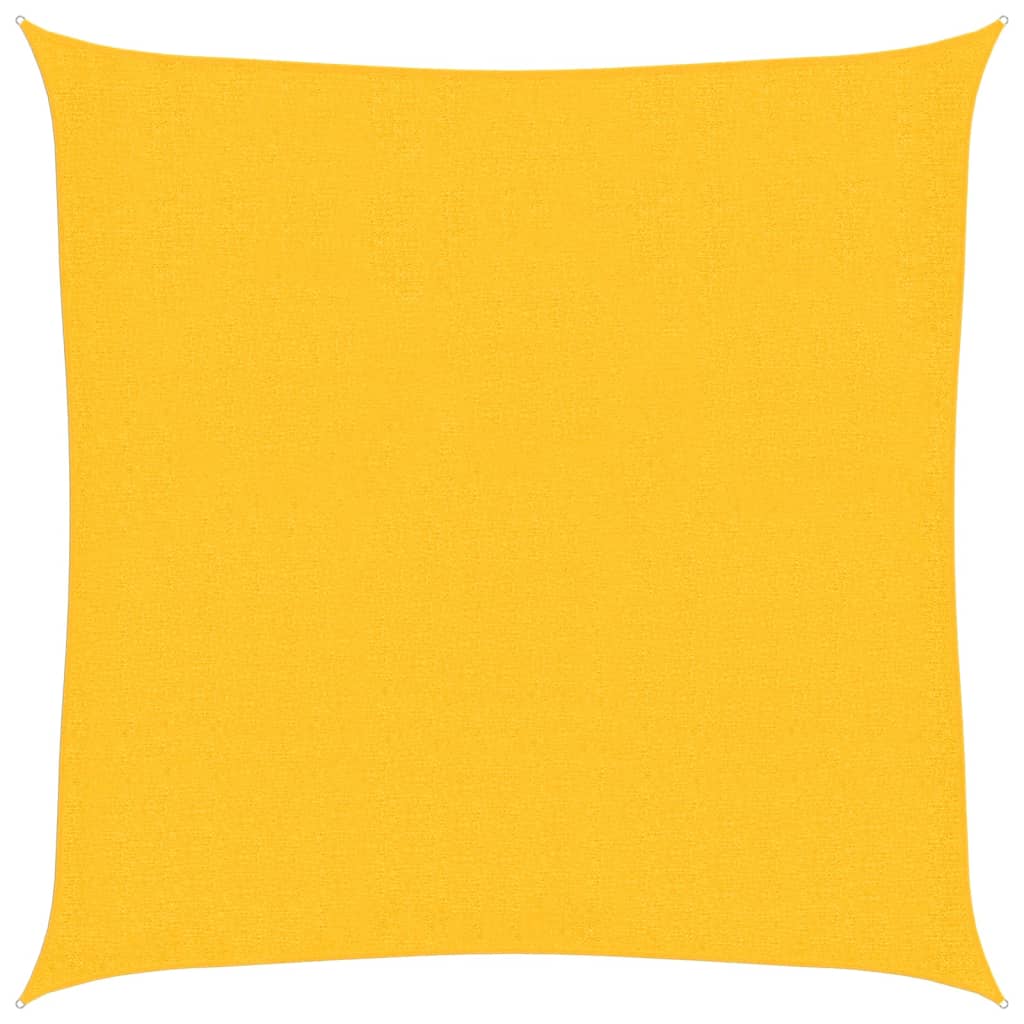 Voile d'ombrage 160 g/m² Jaune 2,5x2,5 m PEHD