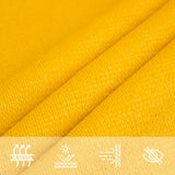 Voile d'ombrage 160 g/m² Jaune 2,5x2,5 m PEHD