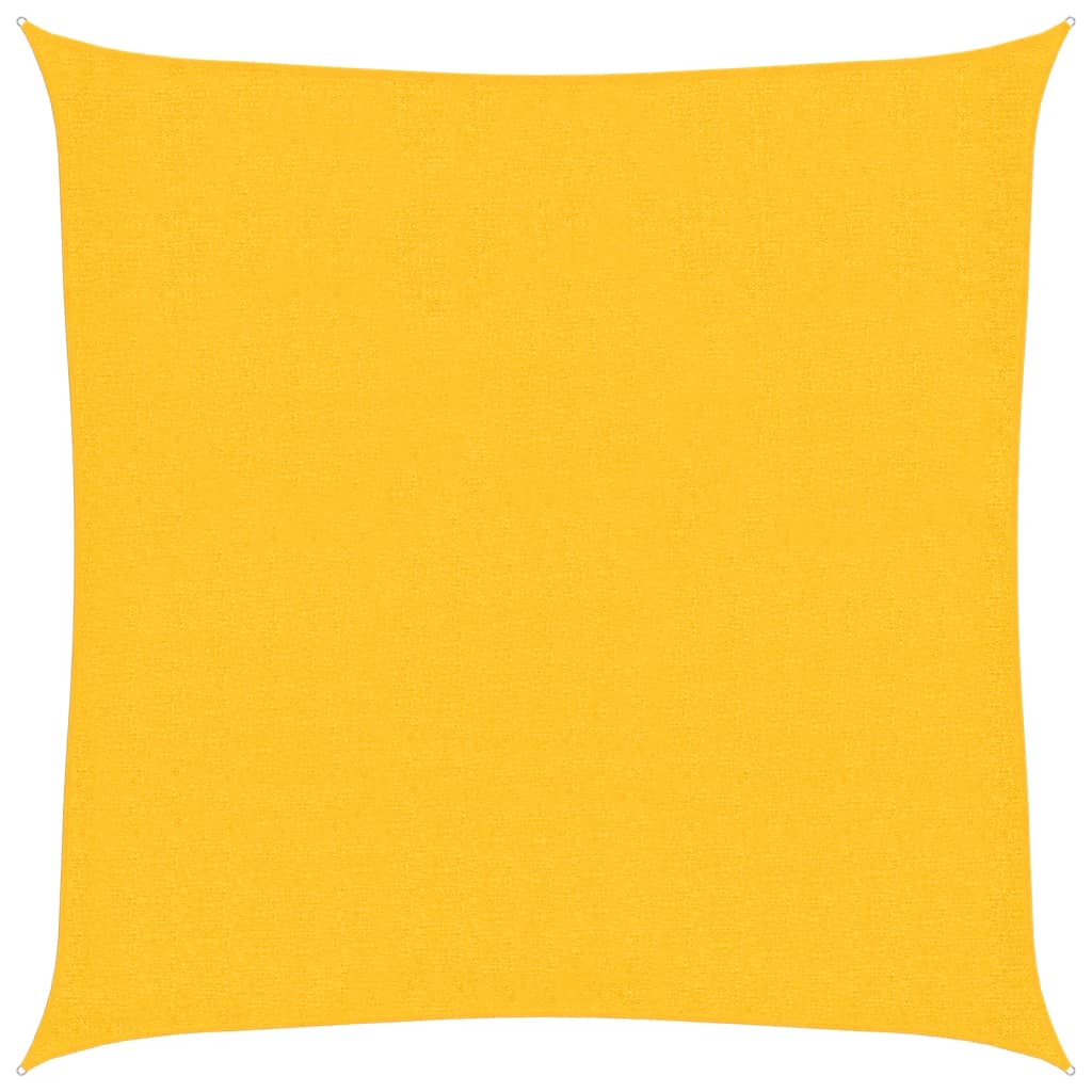 Voile d'ombrage 160 g/m² Jaune 3x3 m PEHD