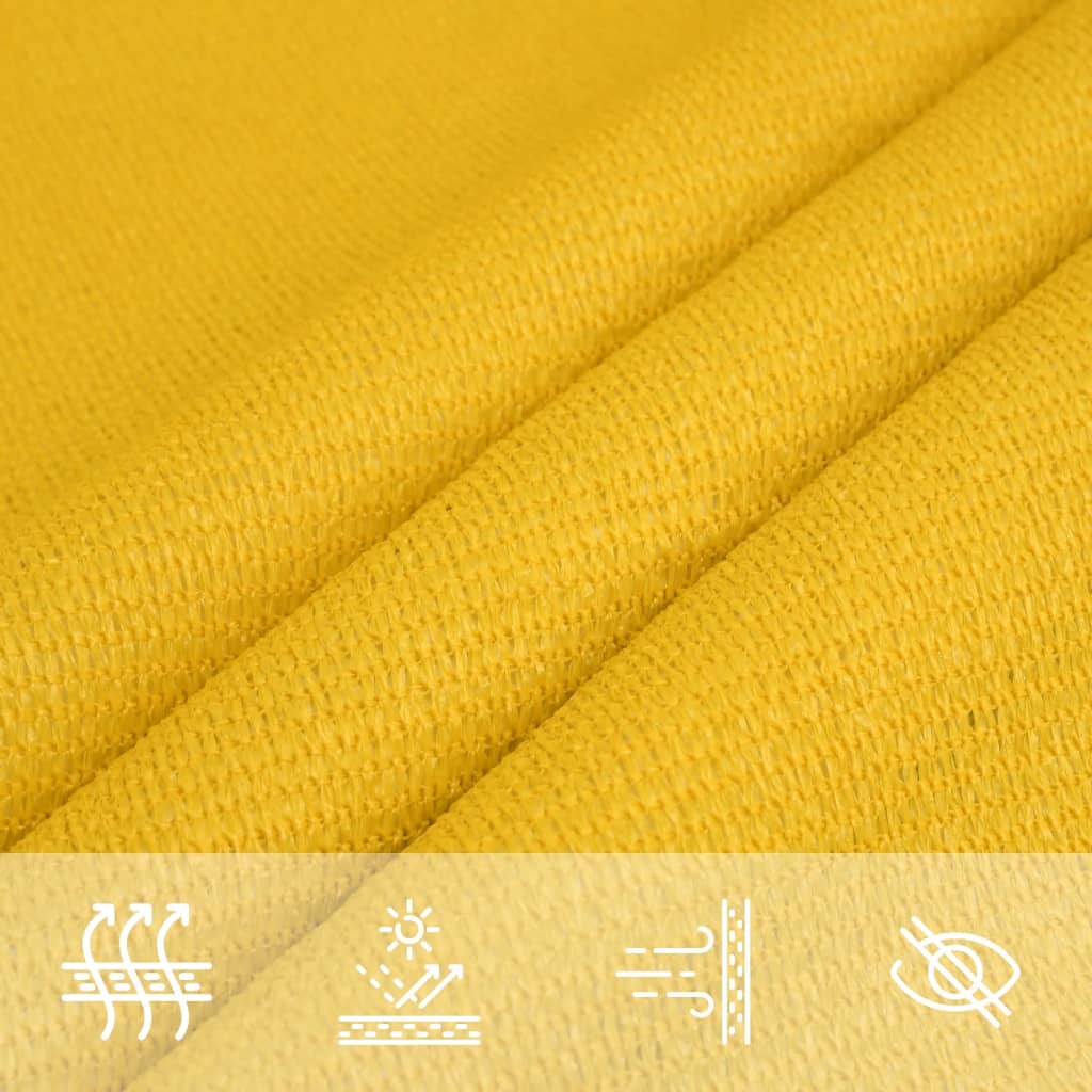 Voile d'ombrage 160 g/m² Jaune 3x3 m PEHD