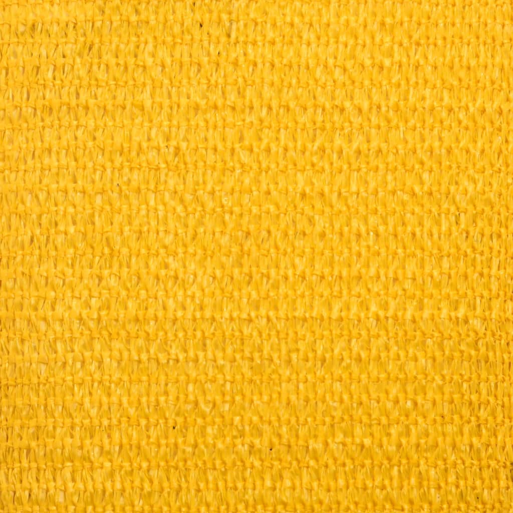 Voile d'ombrage 160 g/m² carré jaune 4x4 m PEHD