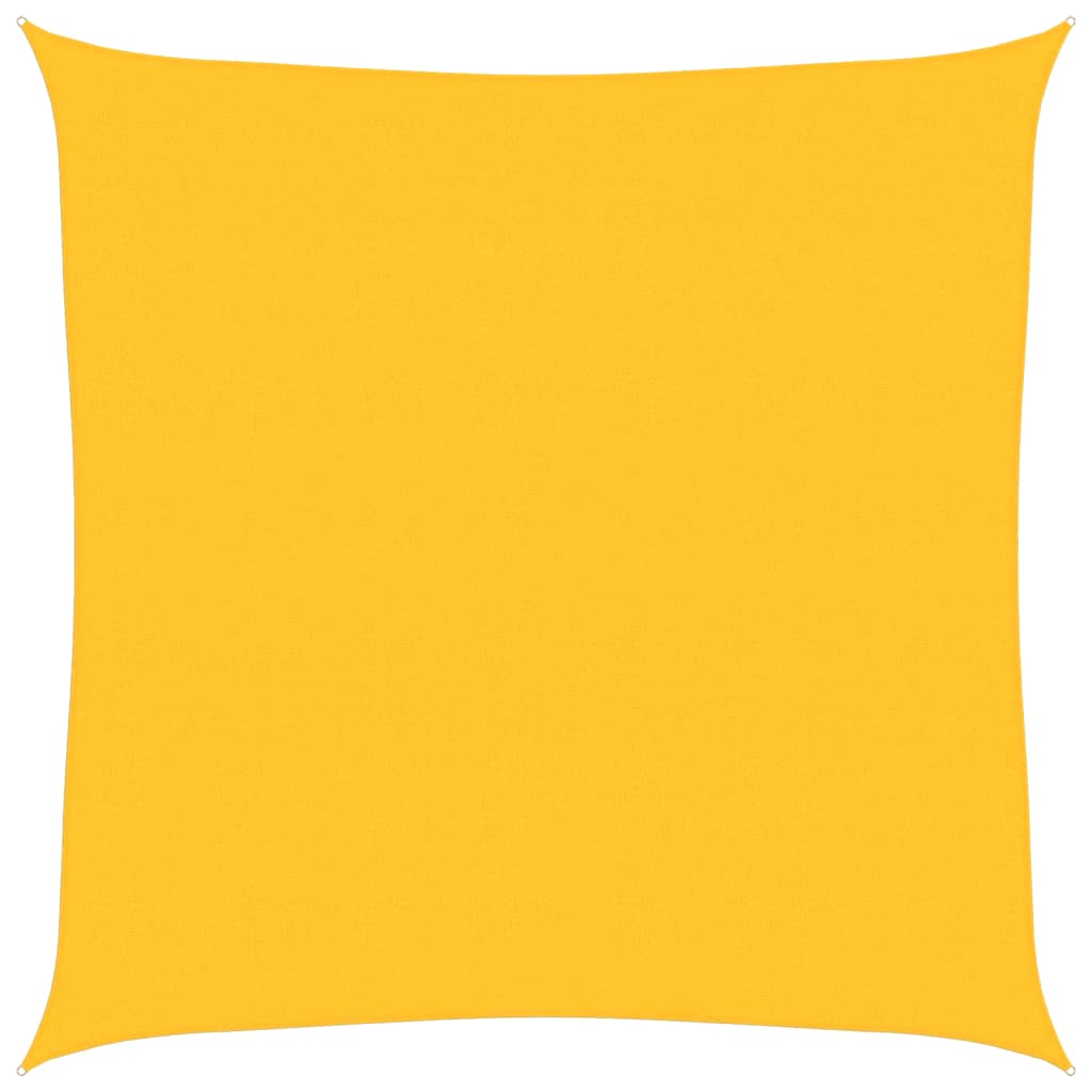 Voile d'ombrage 160 g/m² carré jaune 4,5x4,5 m PEHD