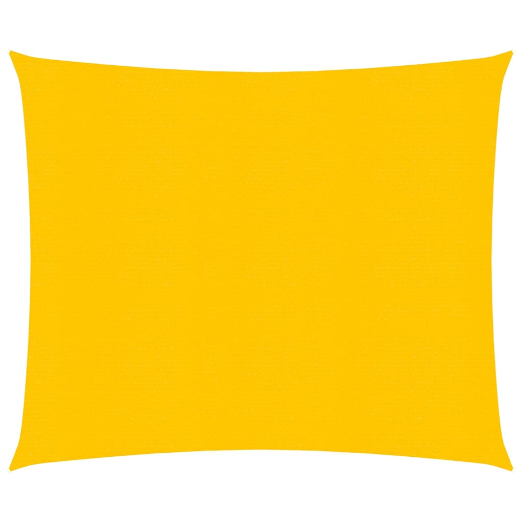 Voile d'ombrage 160 g/m² carré jaune 5x5 m PEHD