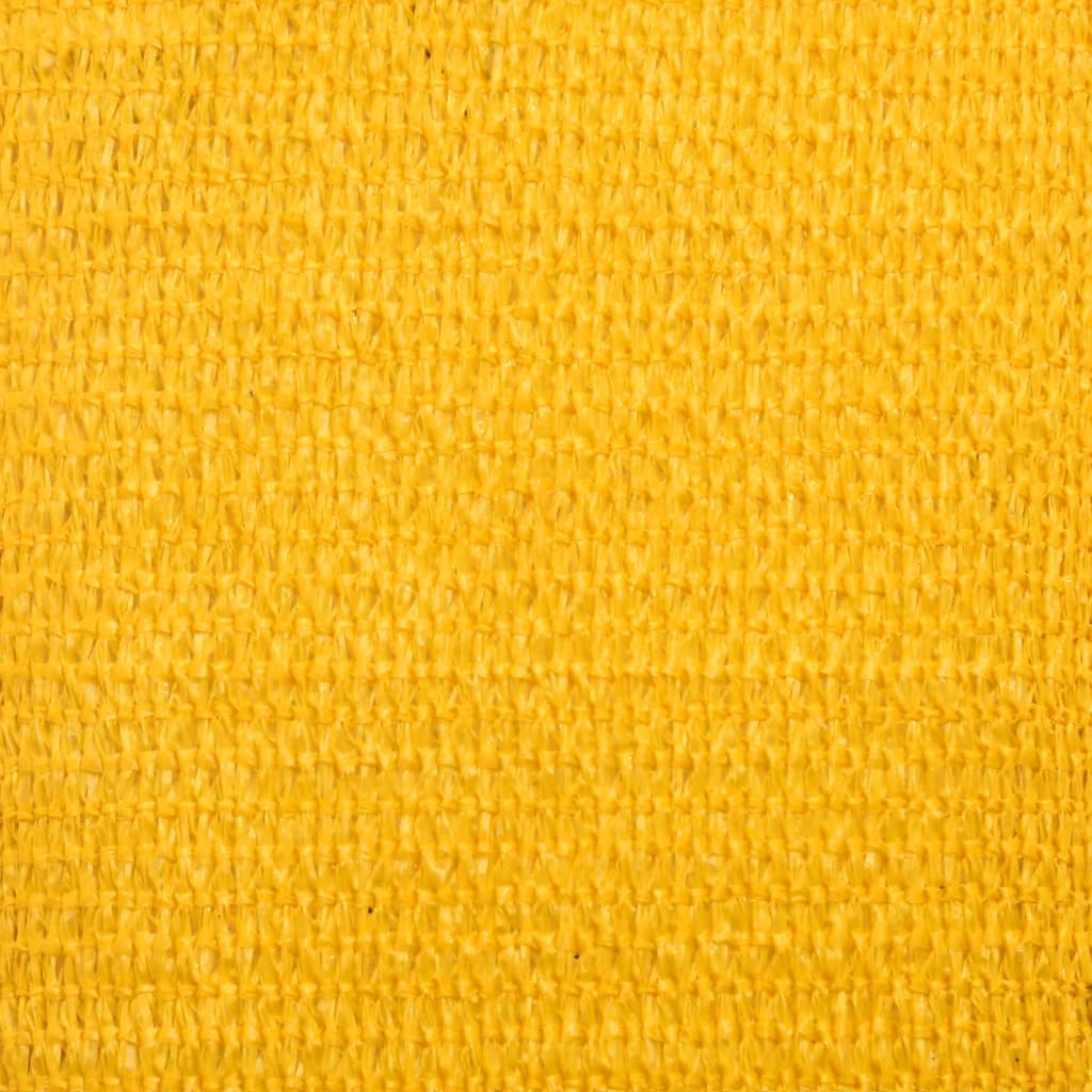 Voile d'ombrage 160 g/m² carré jaune 5x5 m PEHD