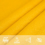 Voile d'ombrage 160 g/m² rectangulaire jaune 2x2,5 m PEHD