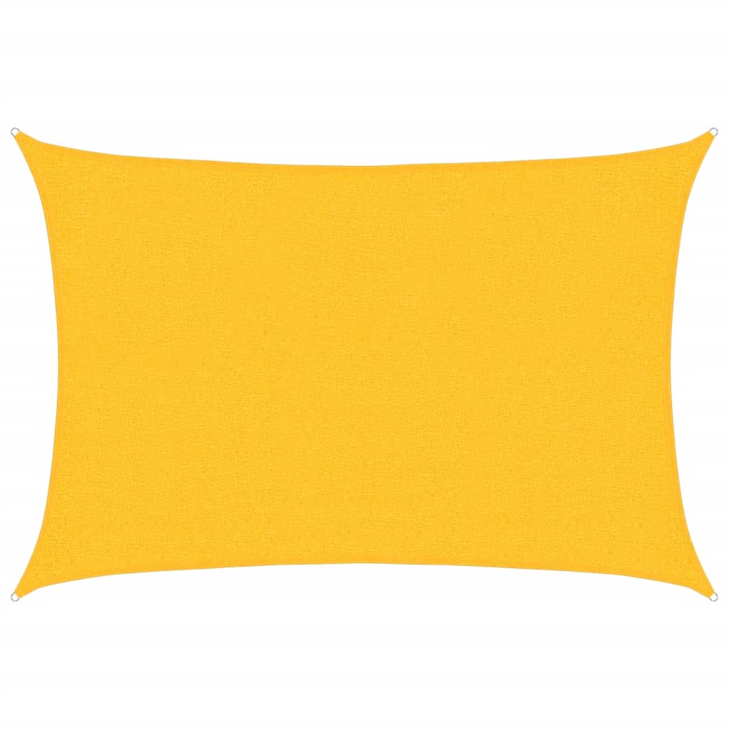 Voile d'ombrage 160 g/m² rectangulaire jaune 2x3 m PEHD