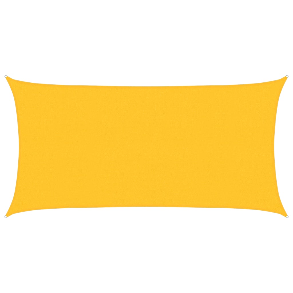 Voile d'ombrage 160 g/m² rectangulaire jaune 2x3,5 m PEHD