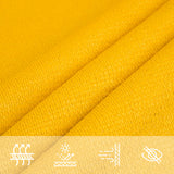 Voile d'ombrage 160 g/m² rectangulaire jaune 2x3,5 m PEHD