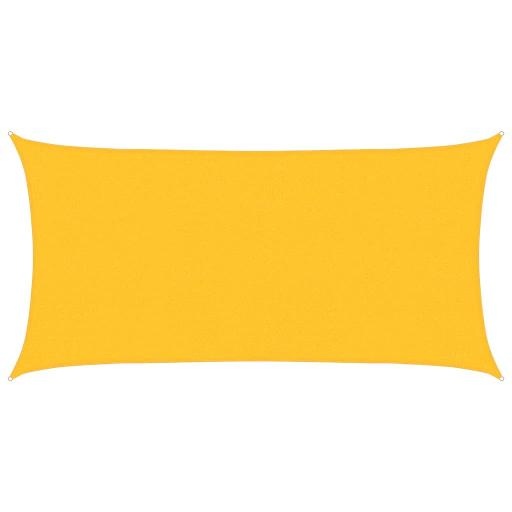 Voile d'ombrage 160 g/m² Jaune 2,5x4,5 m PEHD