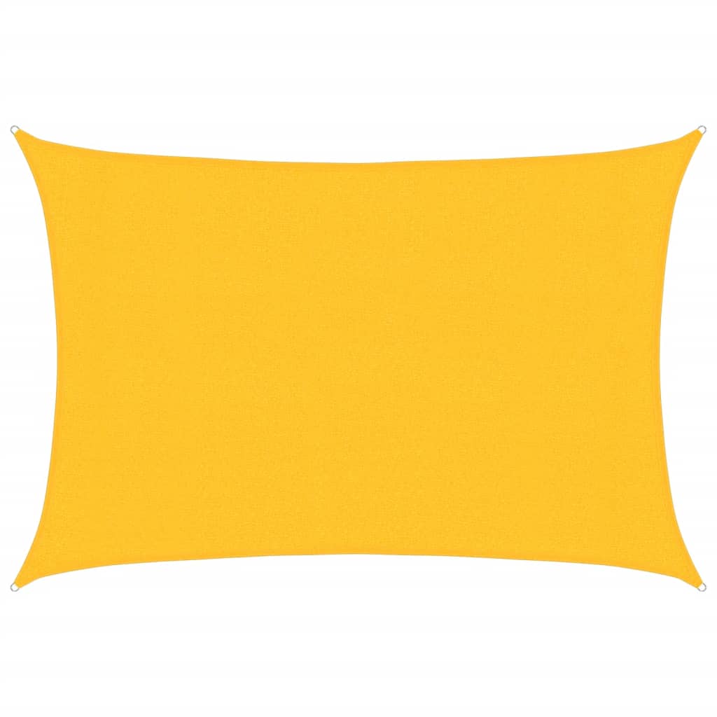 Voile d'ombrage 160 g/m² Jaune 3x4 m PEHD